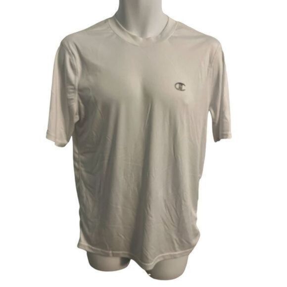 Champion White Dri-fit Active wear short sleeve shirt. Size Medium - Picture 1 of 5